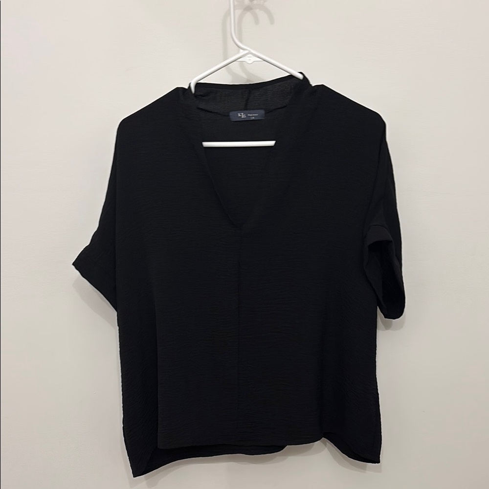 Black Boxy Short Sleeve T-Shirt